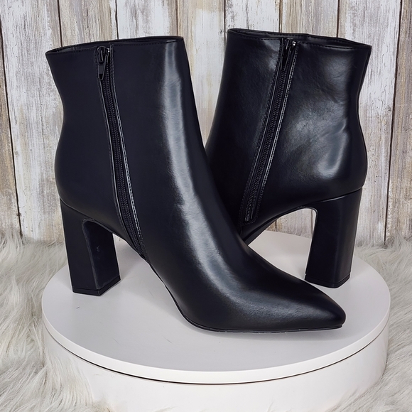 Madden Girl Bonnie Pointed-Toe Block-Heel Dress Booties - Size 11 - Picture 8 of 11